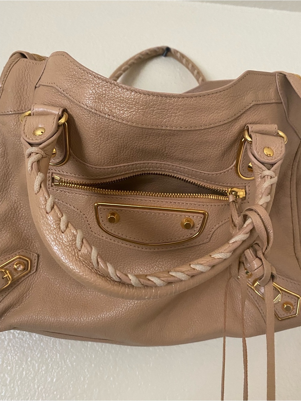 Balenciaga The City Bag Beige Shoulder Bag with Gold Hardware - Picture 9 of 16
